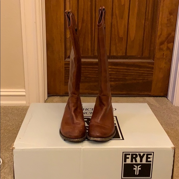 Frye Melissa Button Cognac boots - Picture 3 of 4